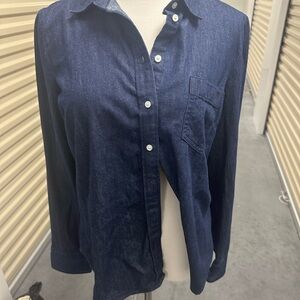 J. Crew Navy Denim Shirt